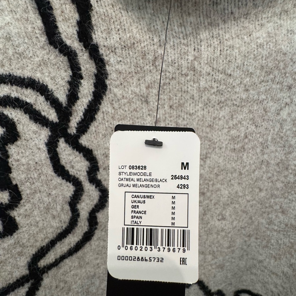 RARE Joseph Ribkoff Women's Modern Floral Sweater Sz M Classic Quiet Luxury NEW - Picture 6 of 12
